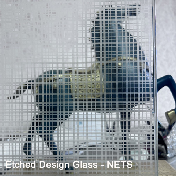 Acid Etched Design Glass